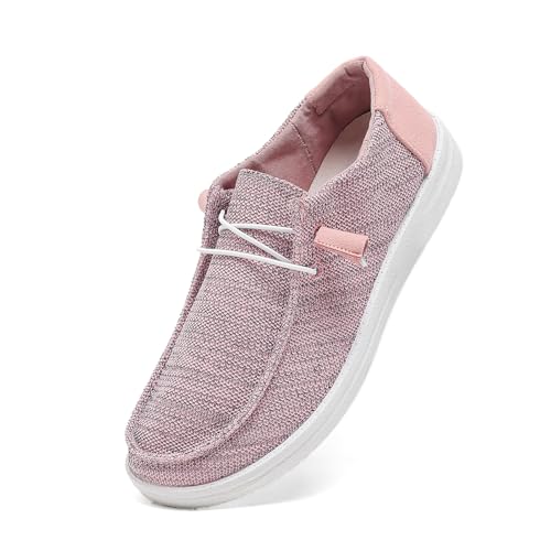 Image of betyswear Womens Loafers Women Shoes Casual Slip-On Canvas Shoes Breathable Lightweight Boat Shoes for Women