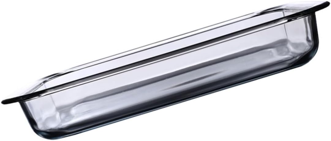 1pc Thickened Tempered Glass Baking Pan Oven Safe Baking Dish Heatproof Glassware for Oven Rectangular Glass Plate Dishwasher Safe