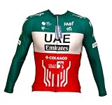 ICHISPA Mexico UAE Cycling Jersey for Men with Rear Storage Pocket & Reflective Safety Stripe | Short Sleeve (US, Alpha, Small, Regular, Regular)