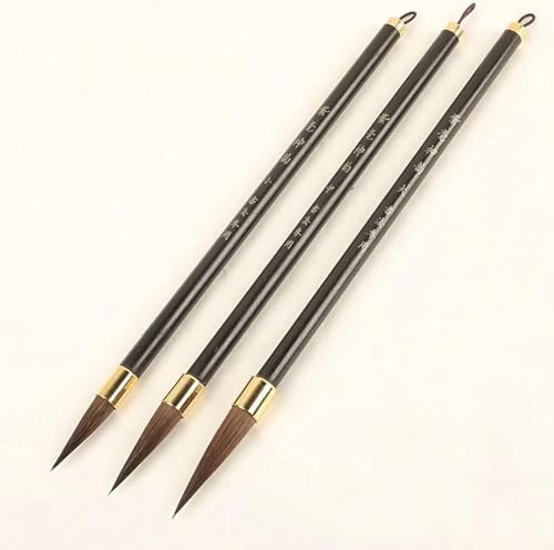 3 Pinceles De Caligrafía China, Pinceles Japoneses para Colorear, Dibujar, Pintar Y Practicar.