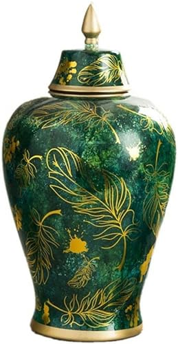 Pot de gingembre en céramique blanche avec couvercle, vase de temple moderne pour salon