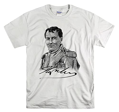 T-shirt Napoleon Bonaparte blanc XXL coton vêtement imprimé histoire de France