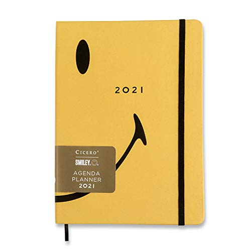 Agenda Planner Cicero 2021 Smiley Semanal 14x21 (Média) Amarelo 3601
