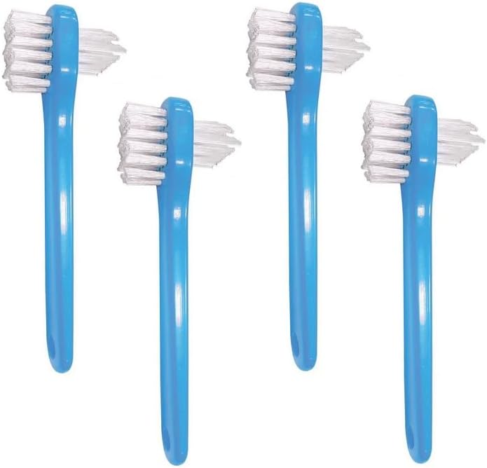 Miniatura 7 de Cepillo de doble cabeza para dentadura, cuidado de limpieza, cepillo de dientes para dentaduras todos los días y uso de viaje (surtido)