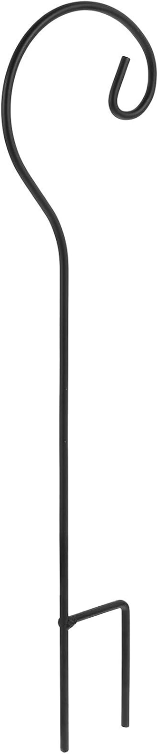 ABOOFAN 4pcs Outdoor Shepherds Hooks Metal Hanging Basket Stands 11.5x42cm Multi-Function Garden Plant Hangers for Yard Lanterns and Solar Lights
