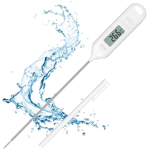 【AMPIO UTILIZZO】 Intervallo di misurazione della temperatura da -50°C a 300°C (-58°F ~ +572°F) per soddisfare varie esigenze di cottura. Dai termometri per barbecue ai termometri da forno, è adatto per un'ampia gamma di carne, liquidi, fritture, prodotti da forno e caramelle.