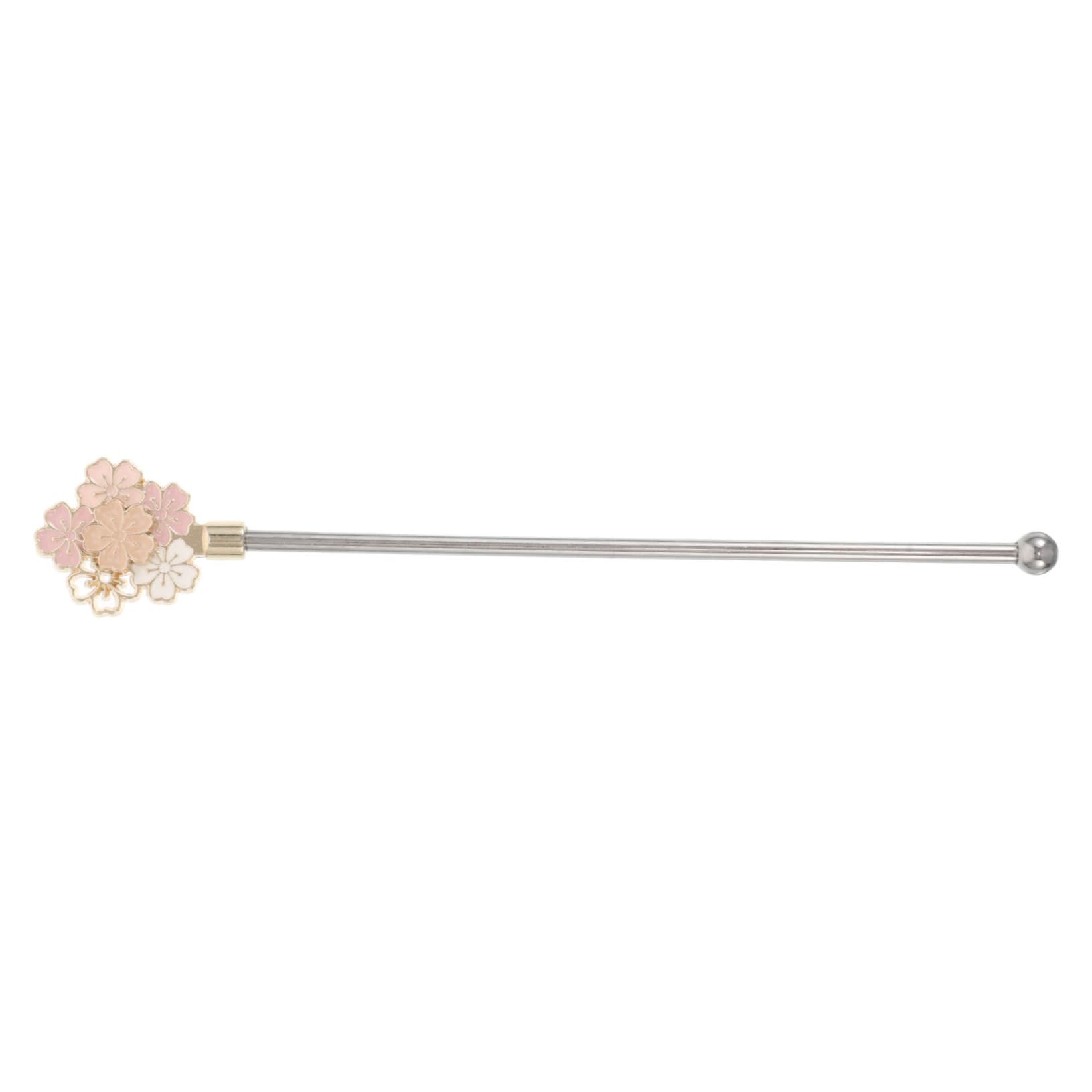 Cherry Blossom Stainless Steel Mixing Spoon Reusable Drink Stirrer for Cocktails Coffee Tea Wedding Home Bar Accessories Design