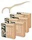 NETONDA 300 pcs Nachhaltige Zahnseide Sticks Vegan Dental Floss Picks Plastikfrei Zahnseide mit Zahnstocher Nautur Zahnseidenstick für Zahnhygiene - Natürliche Zahnseide Umweltfreundlich - 6 x 50er
