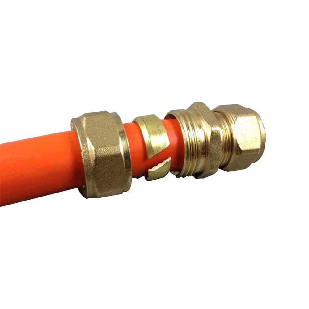 H58 Brass Nickelage 1/2" BSPP Male Thread tee Pex Pipe 1216/1418/1620 Fitting Aluminum Pipe Fittings for Floor Heating(1620-DN15-1620)