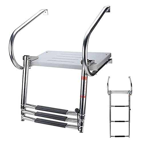 Échelle de plateforme de bain 3 étapes inox pour bateau - 2