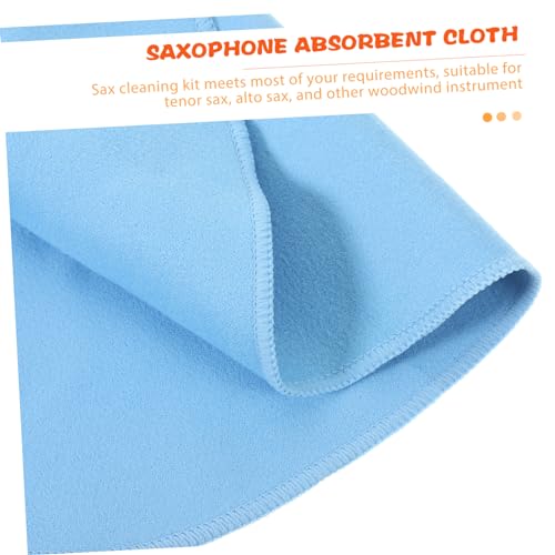 Parliky Saxophone Cleaning Cloth Sax Cleaning Rag for Saxophone Cleaning and Care 2pcs Set - Thumbnail 3