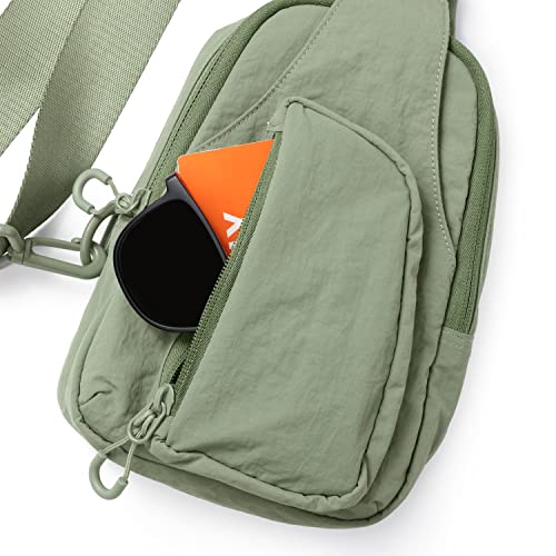 Image of ODODOS Sling Bag with Adjustable Straps Crossbody Chest Bag Lightweight Backpack for Casual Traveling Hiking