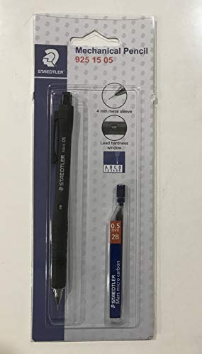 Staedtler Mechanical pencil 925 15 for writing, drawing & drafting in 0.5 mm with 1 pack of leads