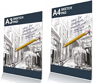 Sketchbook Sketch Pad Coloring Book Creative Fun Art Paper Kids Painting Pad for Drawing Doodling Sketching Artist Writing Craft Cartridge Home School Stationery Supplies 1Pc, Charcoal 25 Sheets (A4)