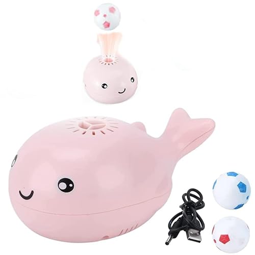 Floating Ball Little Whale Toy, Elektrische Wale Schwimmende Ballspielzeuge, Dolphin Floating Ball Toy, Whale Bath Toy, Usb Charging Portable Handheld Whale Toy, mit Usb, 2×schaumstoffkugel, zufällige Cover