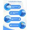 2 PCS Swimming Pool Pipe Holders, Above Ground Pool Accessories with Hose Support - Pool Hose Holder Prevents Pipe Sagging, Universal Pool Accessories