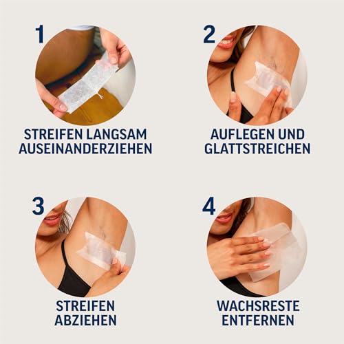 Veet Kaltwachsstreifen Bikini & Achseln sensible Haut 16 Stück