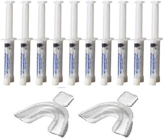 10 3ml Syringes Teeth Whitening 44% Carbamide Gel Tooth Whitener Bleach Professional Dental Kit by White Teeth Global (TM)