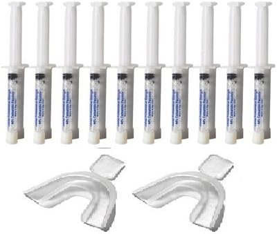 10 3ml Syringes Teeth Whitening 44% Carbamide Gel Tooth Whitener Bleach Professional Dental Kit by White Teeth Global (TM)