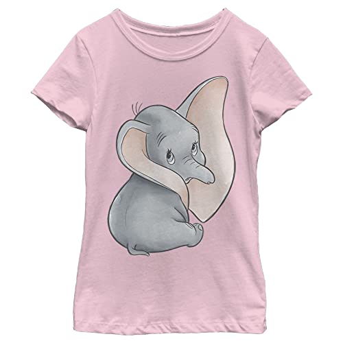 Disney Girls Dumbo Just Dumbo Girl's Solid Crew Tee