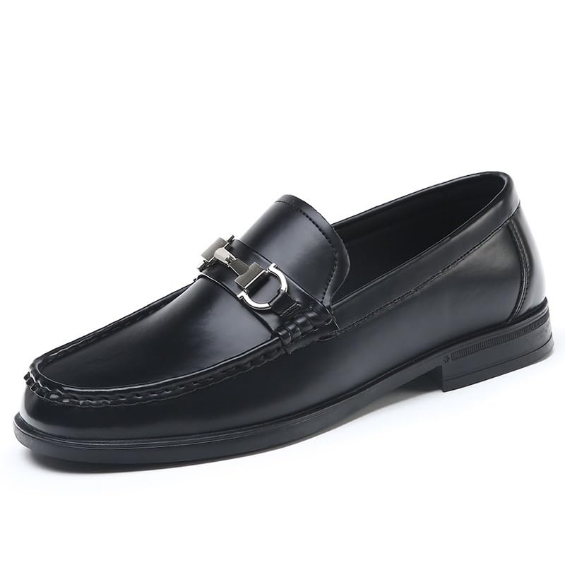 Men's Oxford Dress Shoes Business Casual Fashion Slip-On Derby Comfort Soft Breathable Leather Loafers Shoes