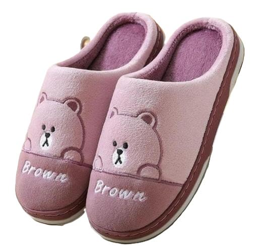 Cozy Fur Slippers for Women Warm Indoor Carpet Friendly Soft Chappals-image-8