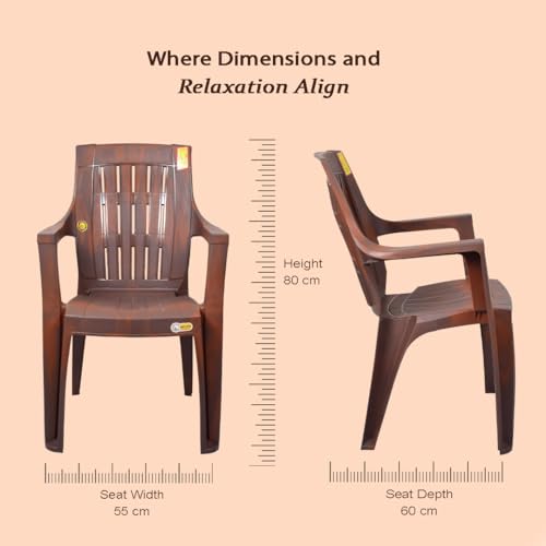 Image of High Back Ortho Chair Premium High Back Heavy Duty Chair (Weight Bearing 150 kg) (Pack of 2)