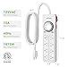 BN-LINK 8 Outlet Surge Protector with Mechanical Timer (4 Outlets Timed, 4 Outlets Always On) - White