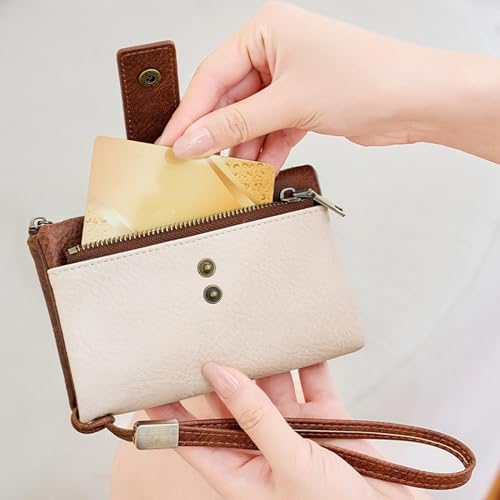 Generisch Rfĩd-Kartenetui – Kompaktes -Etui Aus Leder, Kreditkartenhalter Mit Reißverschluss, Diebstahlsicheres Design | Reise-Organizer Für Damen, Karten, Bargeld, Sichere Aufbewahrung Im Drac – Bild 3