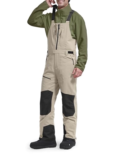 FREE SOLDIER Men's Insulated Waterproof Ski Bibs