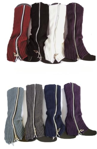Image of Leg Warmer Personalized Warmth Zipper Knitted Leg Socks Y2K Cool Spicy Girls' Calf Cover