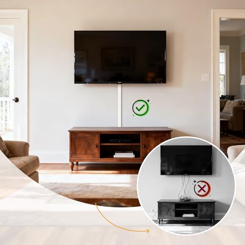 212.6in Cord Hider Kit, Cord Covers for 3-4 Wires on Wall, Cable Hider Wire Covers for Cords on Wall, Paintable Cord Hider for Walls Mount Tv, Cable Cover Raceway, W1.18 H0.6in, White by Wuitaouy - Used condition - Image 9
