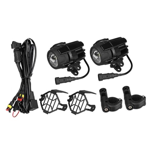 �o�C�N �w�b�h���C�g �ɓK������ R1200GS LC/ADV F800GS F750GS F650GS R1150GS�ɓK������ ���P�x�t�����g�w�b�h���C�g�⏕���C�g�t�H�O�����v�A�Z���u�� LED �w�b�h���C�g(A set with relay)