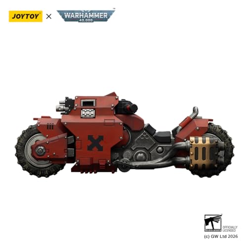 JOYTOY Warhammer 40k Blood Angels Raider-Pattern Combat Bike Action Figure 1/18 Scale, Twin-Linked Bolt Rifles, Collectible Gifts, for Kids 15+ and Adults — view 4