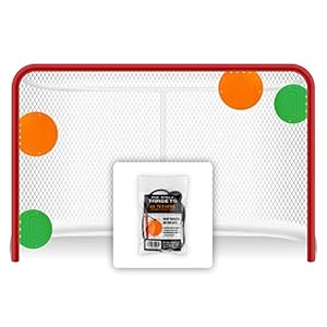 Hockey + Lacrosse Magnetic Shooting Targets | Combo Pack Training with Tethers 4 Pack