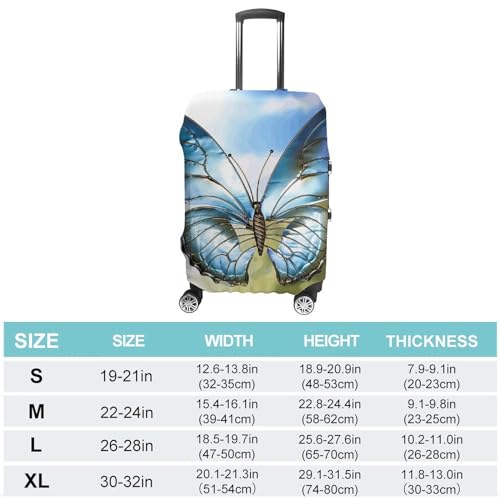Travel Luggage Cover Suitcase Protector Personalized Beauty Butterfly Elastic Washable Stretch Suitcase Protector Anti-Scratch Travel Suitcase Cover Fit 18-32 Inch Luggage2