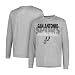 NBA San Antonio Spurs Men's T-Shirt Supreme Long Sleeve Pullover Tee Shirt, Large, Gray