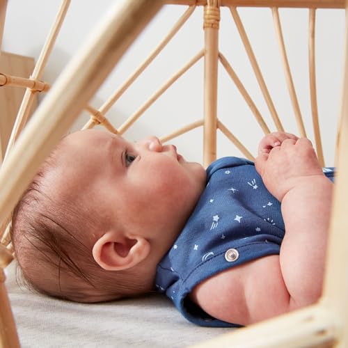 Image of ergoPouch Cocoon Swaddle Sack 0.2 TOG - Baby Sleep Sack, Gentle Snug Fit Helps Calm Startle Reflex, Ideal for Arms In /Out Sleeping, Soft Breathable Fabric for Better Sleep (0 Months, Night Sky)