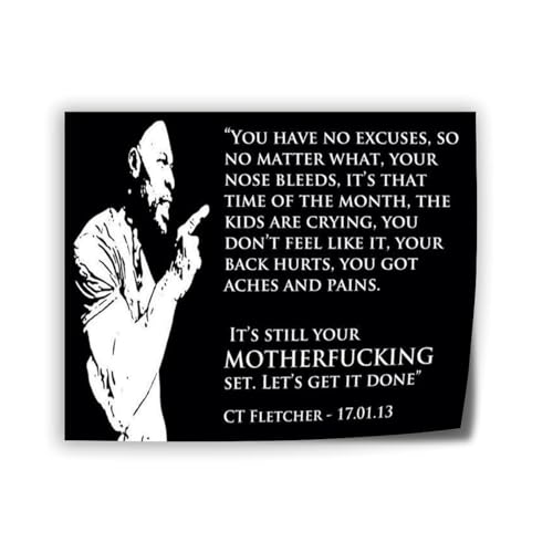 Bodybuilder CT Fletcher Portrait Black And White Art Poster (1) Canvas Print Wall Art Decoration Poster Living Room Office Bedroom Aesthetic Poster 10x8inch(25x20cm) Unframe-style