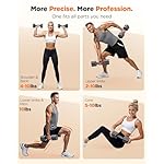 FEIERDUN 5-in-1 Adjustable Dumbbell Set of 2, 12LBS/20LBS Hand Weights for Women, 1s-Adjust Dual-Stable Dumbbell Set for Women Home Gym & Outdoor - Image 5