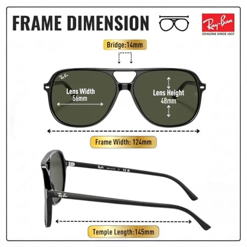 Image of Ray-Ban RB2198 BILL Square Sunglasses with Official Eyewear Kit