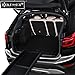 KESSER® Hunderampe klappbar Hundetreppe Hundeautorampe Auto Kofferraumrampe für Haustiere Einstiegshilfe für Kofferraum, bis 90 kg, 156x40cm, leicht Stabil, rutschfest Hunde-Treppe, Schwarz