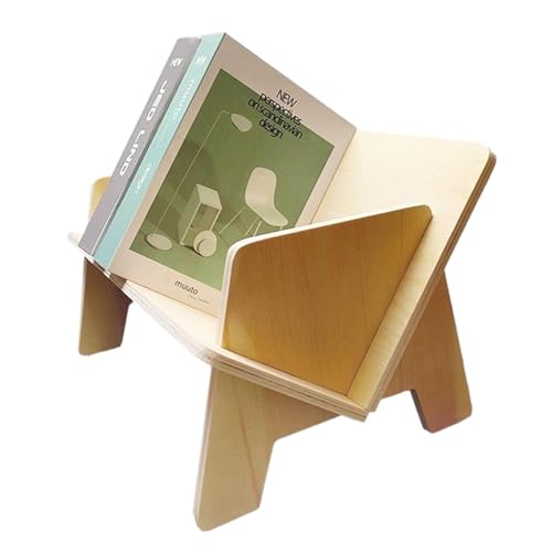 Tabletop Bookshelf – Tabletop Book Rack | Wood Desk Storage Organizer, Desktop Display Shelf Rack, Counter Storage Rack Bookcase for Living Room