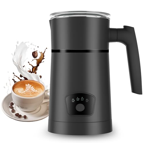 Milk Frother 4-in-1 Electric Automatic Milk SteamerHot and Cold Foam Maker and Milk Warmer for Latte Cappuccinos Macchiato Coffee Maker