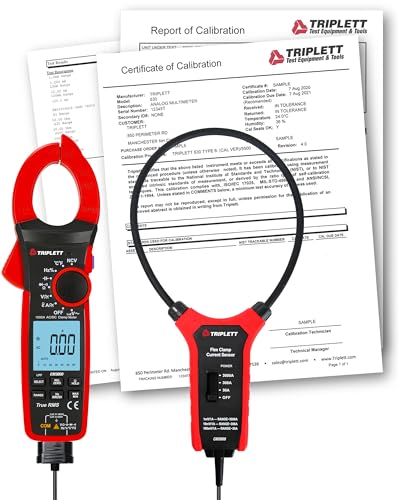 Image of Triplett CM3000 True RMS 1000A AC /DC Clamp with 3000A AC Flex Clamp and Certificate of Traceability to NIST
