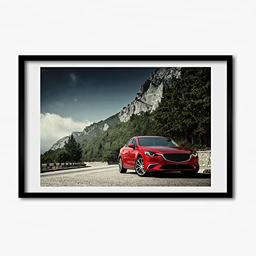 Cadre MDF Tulup pour décorer un mur blanc avec un tableau de paysage