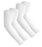 Aegend 2 Pair Sun Protection Cooling Arm Sleeves Compression - Tattoo Cover up - Sun Sleeves for Men Women Youth