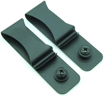 Gun Holster Black Steel Spring Clip with Hole/Hardware IWB OWB for Kydex, Leather Holster Making Sheaths (10-Pack)