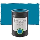 Peinture Murale Intérieur Monocouche, Perfection - Mat - 60 Petrol Bleu - 1L - 12m²