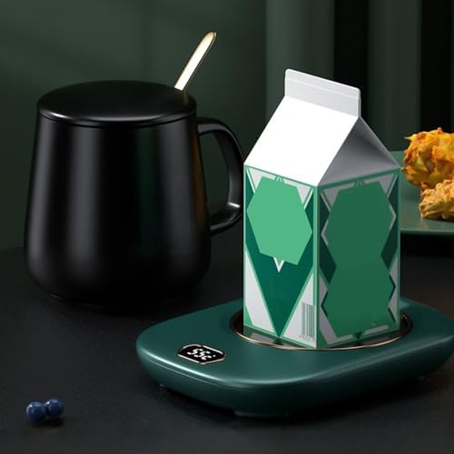 Coffee Mug Warmer - Digital Display 3 Temp Settings, Portable and Convenient, Electric Desk Warmer for Coffee, Tea, Milk, Juice, Water, Office, Dorm, Travel, Winter, Birthday, Christmas